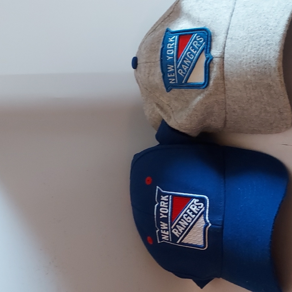 Set Of Two New York Rangers BaseBall Caps